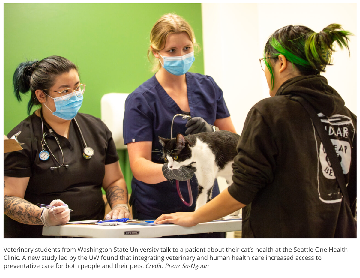 WSU DVM students One Health Clinic